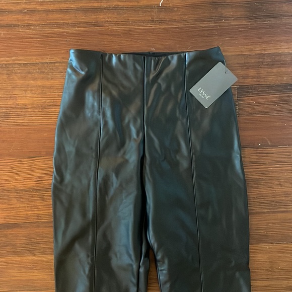 BRAND NEW Designer Leather Pants - Vegan, stretchy, with Tags - Picture 2 of 5